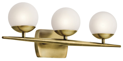 Myhouse Lighting Kichler - 45582NBR - Three Light Bath - Jasper - Natural Brass