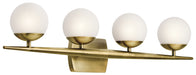 Myhouse Lighting Kichler - 45583NBR - Four Light Bath - Jasper - Natural Brass