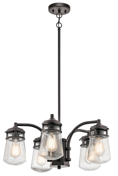 Myhouse Lighting Kichler - 49498AZ - Five Light Outdoor Chandelier - Lyndon - Architectural Bronze