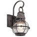 Myhouse Lighting Kichler - 49627WZC - One Light Outdoor Wall Mount - Bridge Point - Weathered Zinc