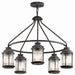 Myhouse Lighting Kichler - 49667WZC - Five Light Outdoor Chandelier - Ashland Bay - Weathered Zinc