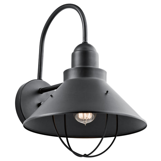 Myhouse Lighting Kichler - 9142BK - One Light Outdoor Wall Mount - Seaside - Black