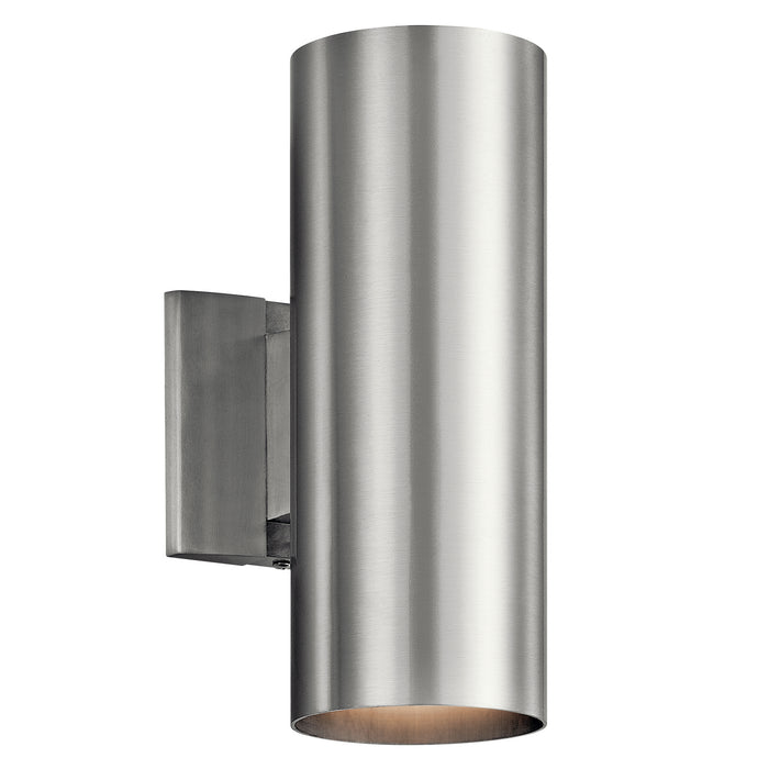 Myhouse Lighting Kichler - 9244BA - Two Light Outdoor Wall Mount - No Family - Brushed Aluminum