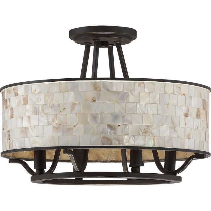 Myhouse Lighting Quoizel - AS1716PN - Four Light Semi-Flush Mount - Aristocrat - Palladian Bronze