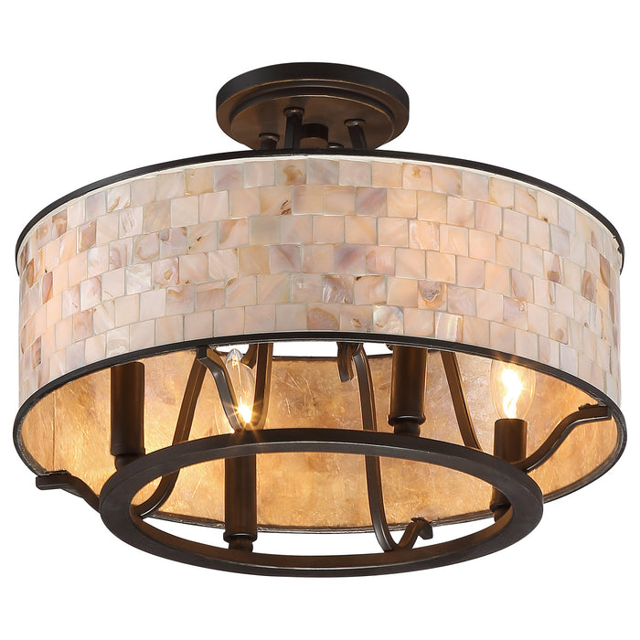 Myhouse Lighting Quoizel - AS1716PN - Four Light Semi-Flush Mount - Aristocrat - Palladian Bronze