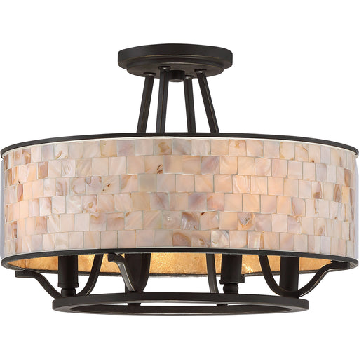 Myhouse Lighting Quoizel - AS1716PN - Four Light Semi-Flush Mount - Aristocrat - Palladian Bronze