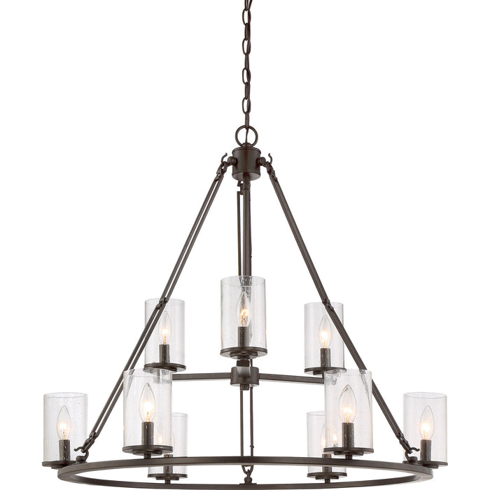 Myhouse Lighting Quoizel - BCN5009WT - Nine Light Chandelier - Buchanan - Western Bronze