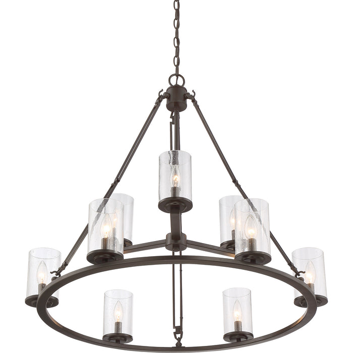 Myhouse Lighting Quoizel - BCN5009WT - Nine Light Chandelier - Buchanan - Western Bronze