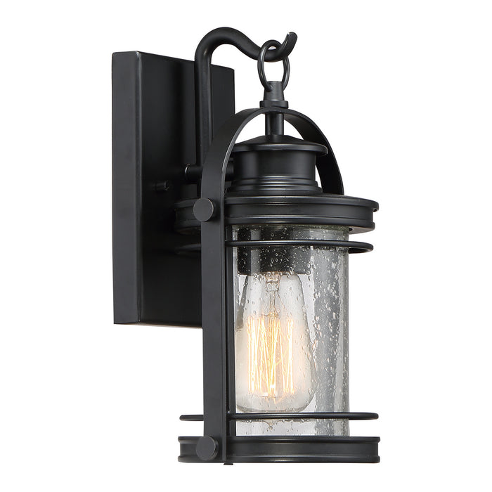 Myhouse Lighting Quoizel - BKR8406K - One Light Outdoor Wall Lantern - Booker - Mystic Black