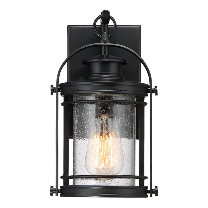 Myhouse Lighting Quoizel - BKR8406K - One Light Outdoor Wall Lantern - Booker - Mystic Black