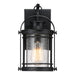 Myhouse Lighting Quoizel - BKR8406K - One Light Outdoor Wall Lantern - Booker - Mystic Black