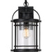 Myhouse Lighting Quoizel - BKR8408K - One Light Outdoor Wall Lantern - Booker - Mystic Black