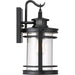 Myhouse Lighting Quoizel - BKR8408K - One Light Outdoor Wall Lantern - Booker - Mystic Black