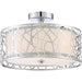 Myhouse Lighting Quoizel - PCAE1715C - Three Light Semi-Flush Mount - Abode - Polished Chrome