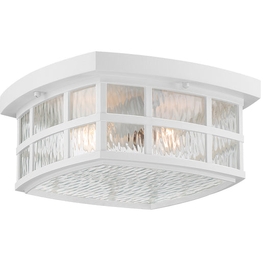 Myhouse Lighting Quoizel - SNN1612W - Two Light Outdoor Flush Mount - Stonington - Matte White