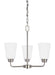 Myhouse Lighting Generation Lighting - 3115203-962 - Three Light Chandelier - Kerrville - Brushed Nickel