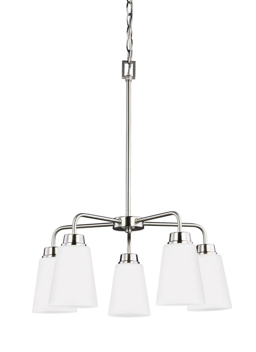 Myhouse Lighting Generation Lighting - 3115205-962 - Five Light Chandelier - Kerrville - Brushed Nickel