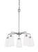 Myhouse Lighting Generation Lighting - 3115205-962 - Five Light Chandelier - Kerrville - Brushed Nickel