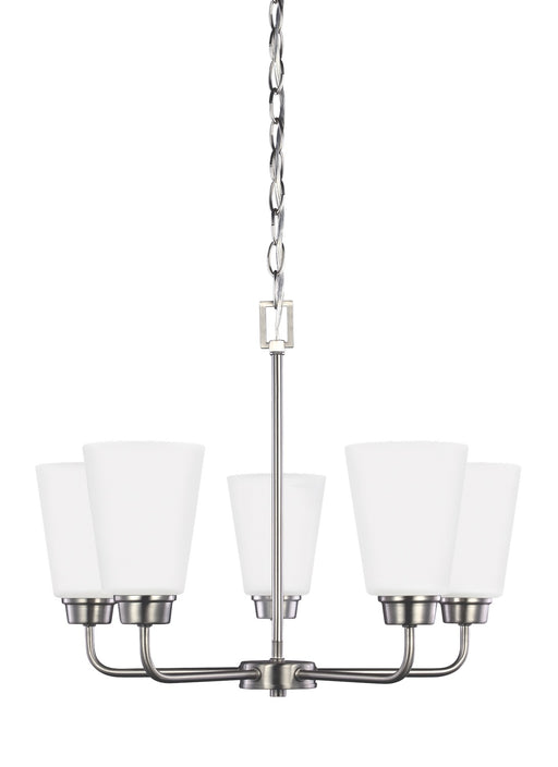 Myhouse Lighting Generation Lighting - 3115205-962 - Five Light Chandelier - Kerrville - Brushed Nickel