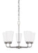 Myhouse Lighting Generation Lighting - 3115205-962 - Five Light Chandelier - Kerrville - Brushed Nickel