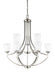 Myhouse Lighting Generation Lighting - 3124509-962 - Nine Light Chandelier - Hanford - Brushed Nickel