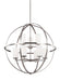 Myhouse Lighting Generation Lighting - 3124609-962 - Nine Light Chandelier - Alturas - Brushed Nickel