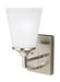 Myhouse Lighting Generation Lighting - 4124501-962 - One Light Wall / Bath Sconce - Hanford - Brushed Nickel
