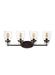 Myhouse Lighting Generation Lighting - 4414504-710 - Four Light Wall/ Bath - Belton - Bronze