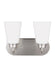 Myhouse Lighting Generation Lighting - 4415202-962 - Two Light Wall / Bath - Kerrville - Brushed Nickel