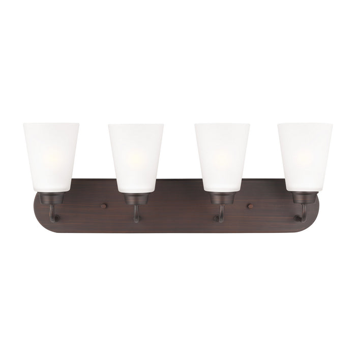 Myhouse Lighting Generation Lighting - 4415204-710 - Four Light Wall/ Bath - Kerrville - Bronze