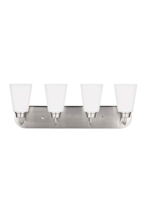 Myhouse Lighting Generation Lighting - 4415204-962 - Four Light Wall / Bath - Kerrville - Brushed Nickel