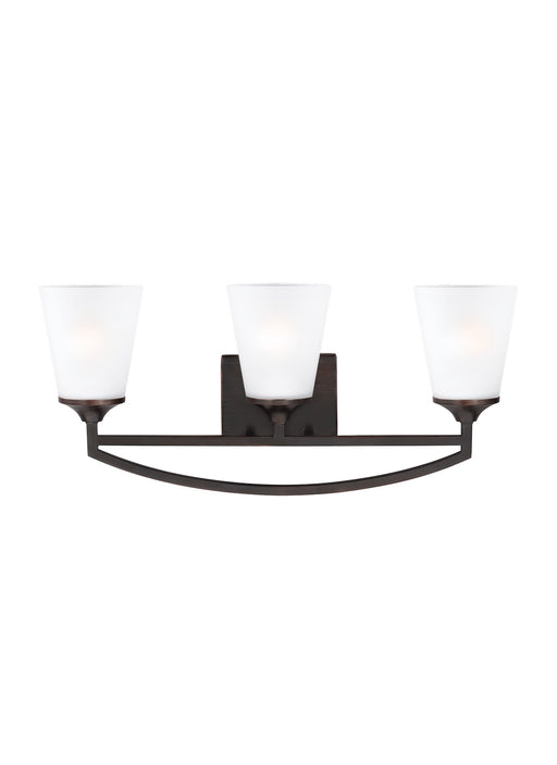 Myhouse Lighting Generation Lighting - 4424503-710 - Three Light Wall / Bath - Hanford - Bronze