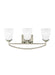 Myhouse Lighting Generation Lighting - 4424503-962 - Three Light Wall / Bath - Hanford - Brushed Nickel