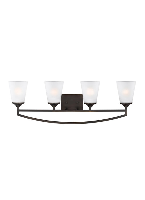 Myhouse Lighting Generation Lighting - 4424504-710 - Four Light Wall / Bath - Hanford - Bronze