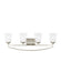 Myhouse Lighting Generation Lighting - 4424504-962 - Four Light Wall / Bath - Hanford - Brushed Nickel