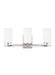 Myhouse Lighting Generation Lighting - 4424603-962 - Three Light Wall / Bath - Alturas - Brushed Nickel