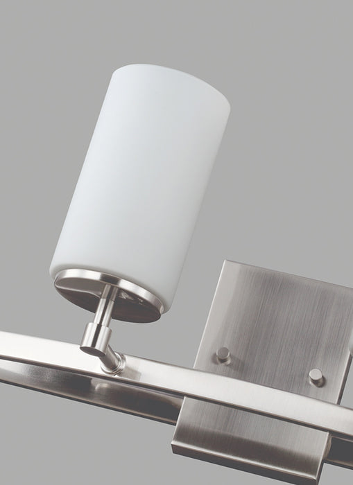 Myhouse Lighting Generation Lighting - 4424604-962 - Four Light Wall / Bath - Alturas - Brushed Nickel