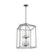 Myhouse Lighting Generation Lighting - 5115008-112 - Eight Light Hall / Foyer - Perryton - Midnight Black