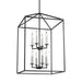 Myhouse Lighting Generation Lighting - 5115008-112 - Eight Light Hall / Foyer - Perryton - Midnight Black