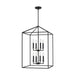 Myhouse Lighting Generation Lighting - 5115008-112 - Eight Light Hall / Foyer - Perryton - Midnight Black