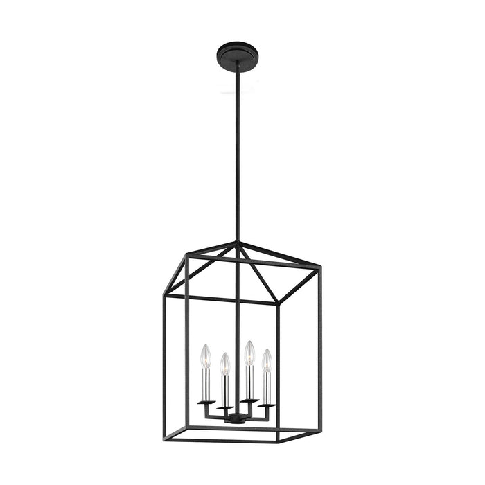 Myhouse Lighting Generation Lighting - 5215004-112 - Four Light Hall / Foyer - Perryton - Midnight Black