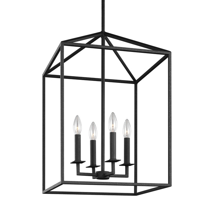 Myhouse Lighting Generation Lighting - 5215004-112 - Four Light Hall / Foyer - Perryton - Midnight Black