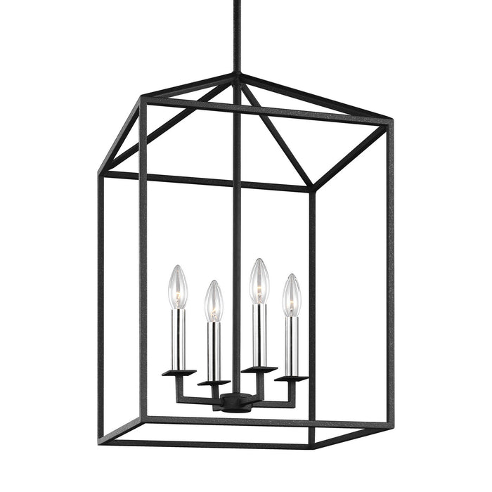 Myhouse Lighting Generation Lighting - 5215004-112 - Four Light Hall / Foyer - Perryton - Midnight Black