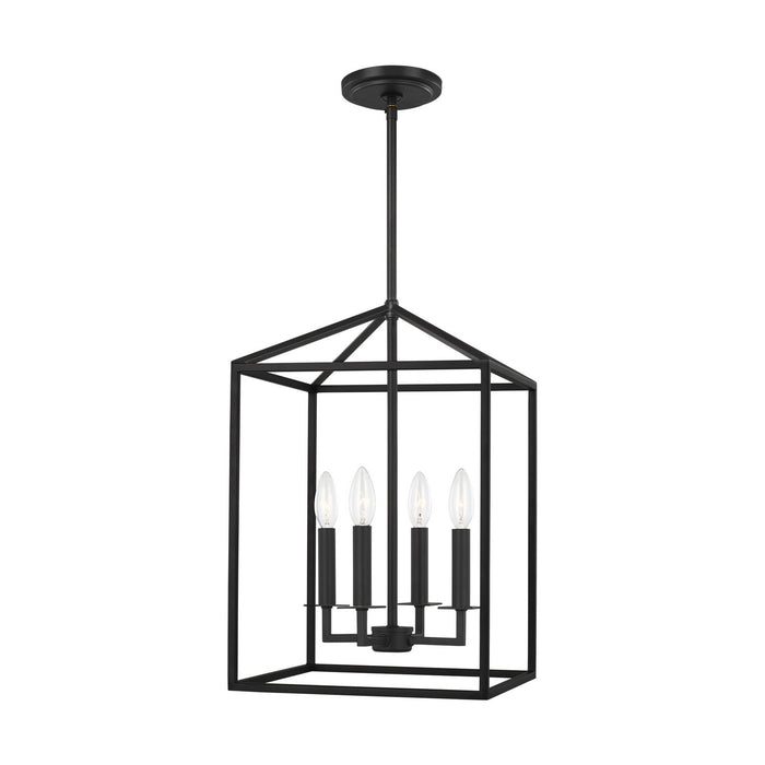 Myhouse Lighting Generation Lighting - 5215004-112 - Four Light Hall / Foyer - Perryton - Midnight Black