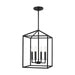 Myhouse Lighting Generation Lighting - 5215004-112 - Four Light Hall / Foyer - Perryton - Midnight Black