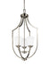 Myhouse Lighting Generation Lighting - 5224503-962 - Three Light Hall / Foyer Pendant - Hanford - Brushed Nickel