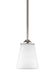 Myhouse Lighting Generation Lighting - 6124501-962 - One Light Mini-Pendant - Hanford - Brushed Nickel