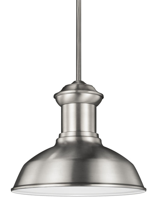 Myhouse Lighting Generation Lighting - 6247701-04 - One Light Outdoor Pendant - Fredricksburg - Satin Aluminum