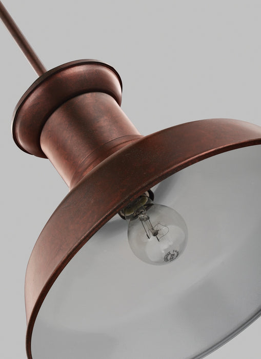 Myhouse Lighting Generation Lighting - 6247701-44 - One Light Outdoor Pendant - Fredricksburg - Weathered Copper