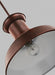 Myhouse Lighting Generation Lighting - 6247701-44 - One Light Outdoor Pendant - Fredricksburg - Weathered Copper